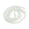 Transparent Crackle Glass Beads Strands DGLA-S085-6x8-01-2