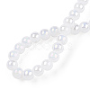 Electroplate Imitation Jade Glass Beads Strands GLAA-T032-J10mm-AB01-5