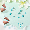 112Pcs 7 Styles Dyed Synthetic Turquoise Cabochons TURQ-SP0001-02-4