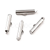 Non-Tarnish 304 Stainless Steel Slide On End Clasp Tubes STAS-C044-08B-P-2