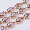 Opaque Glass Beads Strands EGLA-K013-PL-07A-1
