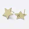 Brass Stud Earring Findings KK-F728-10G-NF-2