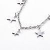 Non-Tarnish 304 Stainless Steel Pendant Bib Necklaces X-NJEW-G334-06P-2