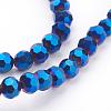 Electroplate Glass Bead Strands EGLA-R042-4mm-01-3