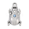 304 Stainless Steel Rhinestone Pendants X-STAS-L022-478P-1