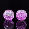 Transparent Crackle Acrylic Beads CACR-N002-02-2