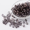 Faceted Bicone Transparent Acrylic Beads X-DBB4mm-60-1
