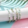 Natural Flower Amazonite Chips Bracelets for Women BJEW-H623-01S-08-3