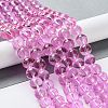 Drawbench Transparent Glass Beads Strands GLAD-Q012-10mm-03-1