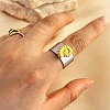 304 Stainless Steel Open Cuff Rings RJEW-K258-08GP-09-1
