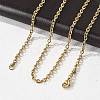 304 Stainless Steel Cable Chain Necklace Making STAS-P045-02G-2