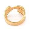 Ion Plating(IP) 304 Stainless Steel Criss Cross Finger Rings for Women RJEW-S414-71B-G-3