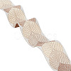 Polyester Jacquard Leaf Ribbon for Garment Accessories OCOR-WH0097-23D-1