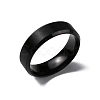 PVD Vacuum Plating Matte Style 304 Stainless Steel Wide Band Finger Rings for Women Men RJEW-WH0009-14C-EB-1