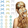 12Pcs Star Iron Snap Hair Clips OHAR-CP0001-24B-1
