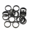 Non-Magnetic Synthetic Hematite Plain Band Ring FIND-PW0021-11E-2