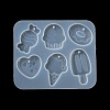 Ice Cream/Cake/Donut Pendant DIY Silicone Mold DIY-K073-09C-4