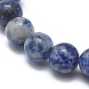 Natural Blue Spot Jasper Bead Stretch Bracelets BJEW-K212-B-039-3