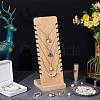 Detachable Rectangle Wooden Slant Back Necklace Display Stands NDIS-WH0009-15-2