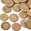 Handmade Reed Cane/Rattan Woven Beads WOVE-S119-22-1