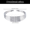 1Pc Trendy European and American Style Unique Cute Iron Cuff Bracelet for Hip-hop Rock BJEW-LP0003-30P-2