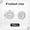 100Pcs Polymer Clay Rhinestone European Beads RB-PH0001-54A-2