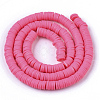 Handmade Polymer Clay Beads Strands X-CLAY-R089-6mm-059-2