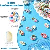 60Pcs 12 Styles Printed Natural Shell Beads BSHE-CJ0001-10-8