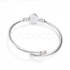 Tarnish Resistant 316 Surgical Stainless Steel Torque Bangles BJEW-D437-A37-P-2