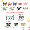 36Pcs 9 Style Alloy Enamel Pendants ENAM-SC0002-89-2