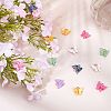 Light Gold Plated Acrylic Charms PALLOY-SC0002-58-4