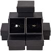 12Pcs Kraft Cotton Filled Cardboard Paper Jewelry Gift Boxes CBOX-YW0001-02-1
