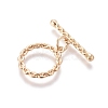 Brass Toggle Clasps KK-G381-07G-3