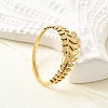 304 Stainless Steel Adjustable Open Cuff Rings for Women RJEW-U062-01B-G-3
