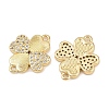 Brass Micro Pave Cubic Zirconia Connector Charms KK-L251-16G-2