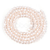 Opaque Solid Color Electroplate Glass Beads Strands EGLA-A039-P2mm-A06-3