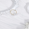1Pc Resin Imitation Pearl Finger Rings RJEW-LP0002-18G-3