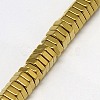 Electroplate Non-magnetic Synthetic Hematite Beads Strands G-J165-3mm-02-3