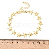 Brass Link Chain Bracelets for Women BJEW-D457-02G-5