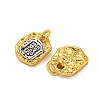 Long-Lasting Plated Brass Pendants KK-K387-01A-G-2