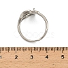 Adjustable Brass Cuff Rings ZIRC-F076-09P-3