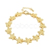 Brass Link Chain Bracelets for Women BJEW-L707-04G-04-4