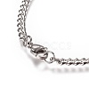 Tarnish Resistant Men's Curb Chain BJEW-E369-14C-2