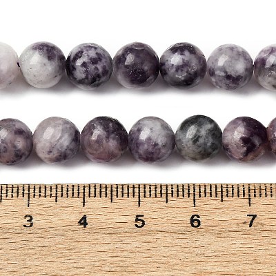 Natural Lepidolite Beads Strands X-G-G284-A02-8mm-1