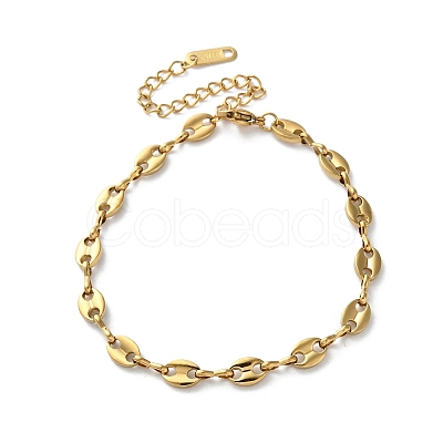 316 Surgical Stainless Steel Chain Bracelets BJEW-P349-03C-G-1