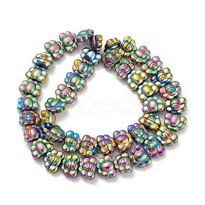 Electroplated Synthetic Non-magnetic Hematite Beads Strands G-Z032-D02-05A-1