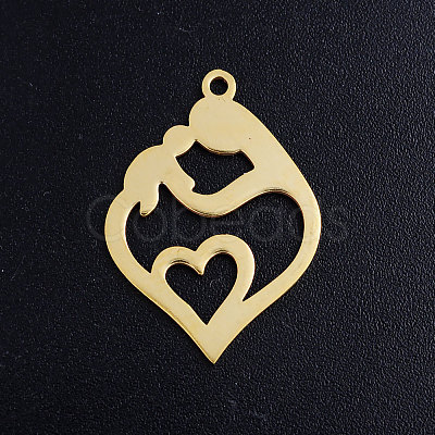 201 Stainless Steel Pendants STAS-S105-JN388-2-1