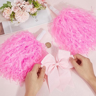 Plastic Cheerleading Pom Poms Cheerleading Hand Flowers AJEW-CN0005-94A-1