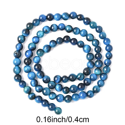 1 Strand Natural Tiger Eye Bead Strands G-YW0002-39A-1