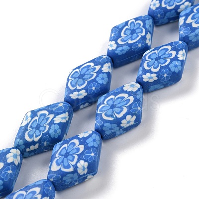 Handmade Polymer Clay Beads Strands CLAY-G107-01-1